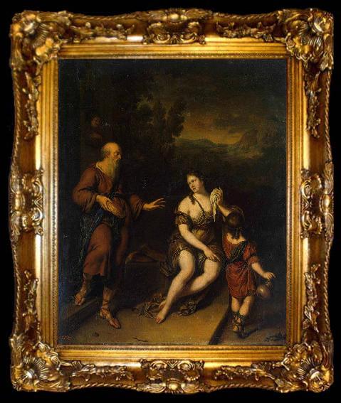 framed  Willem van Mieris Expulsion of Hagar, ta009-2